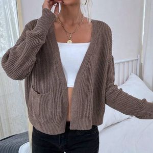 Brown sweater!! SHEIN